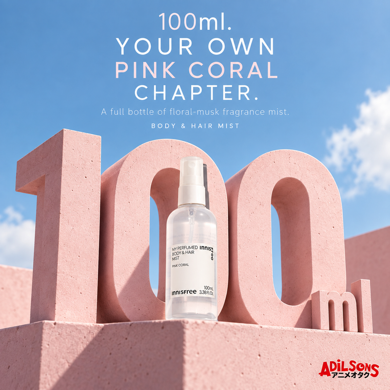 INNISFREE Pink Coral 100ml body and hair fragrance mist