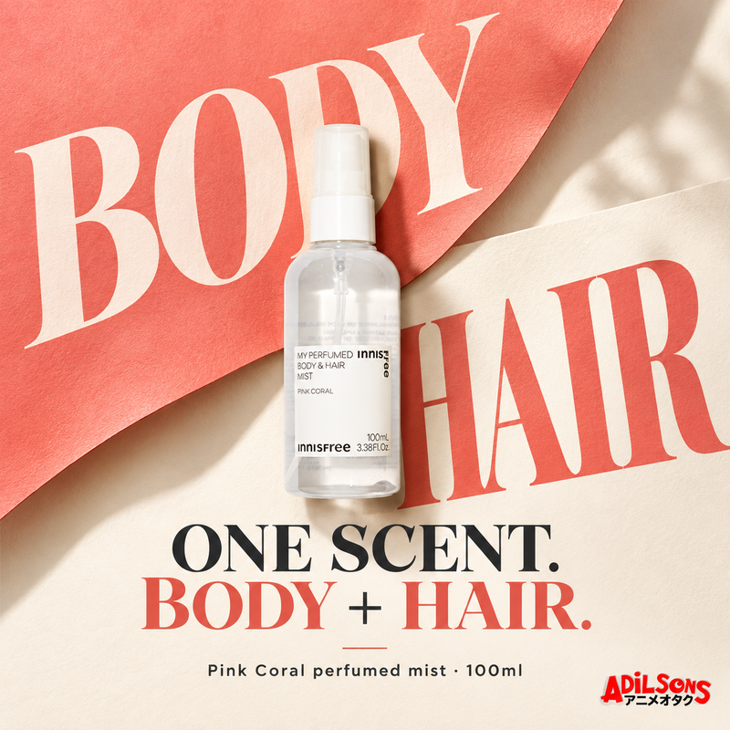 INNISFREE Pink Coral body and hair mist: one scent for body and hair