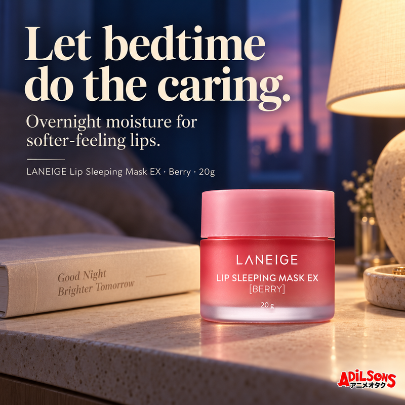 LANEIGE Berry Lip Sleeping Mask EX 20g — overnight moisture for softer-feeling lips