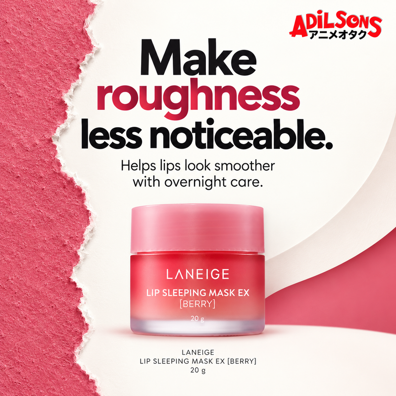 LANEIGE Berry Lip Sleeping Mask EX 20g — Make roughness less noticeable. Helps lips look smoother with overnight care.