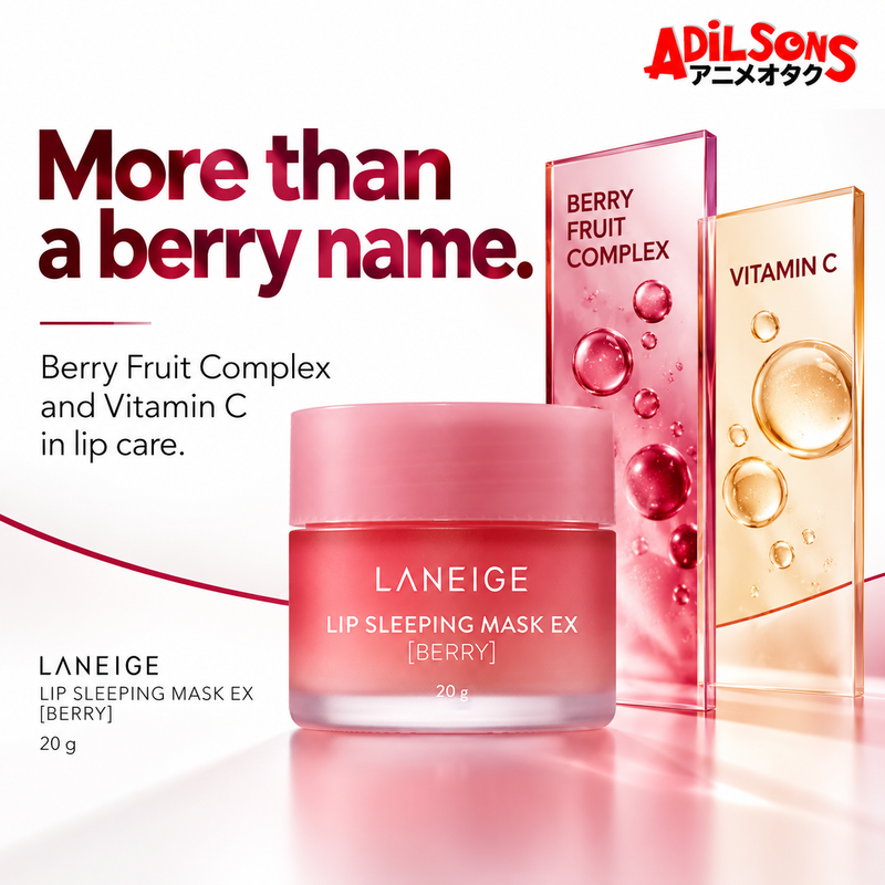 LANEIGE Berry Lip Sleeping Mask EX 20g — More than a berry name. Berry Fruit Complex and Vitamin C in lip care.
