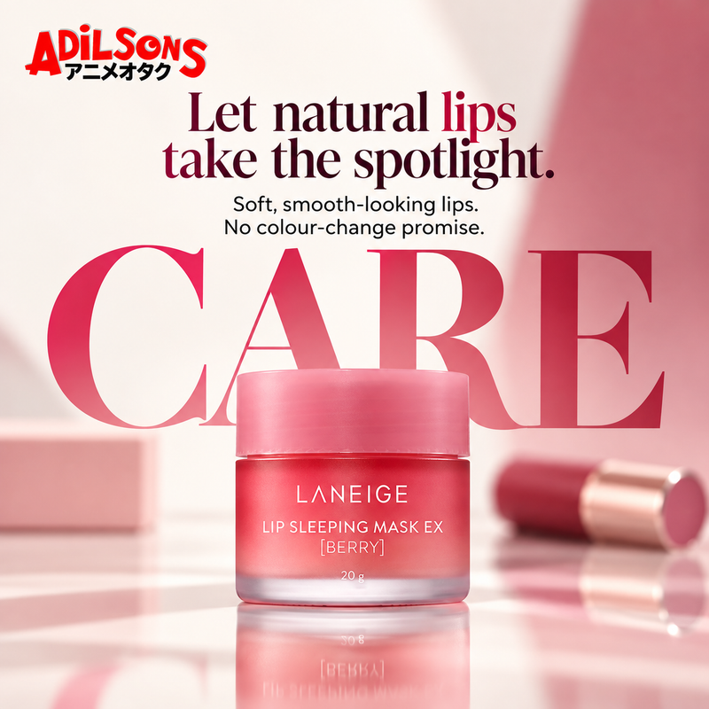 LANEIGE Berry Lip Sleeping Mask EX 20g — Let natural lips take the spotlight. Soft, smooth-looking lips. No colour-change promise.