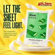 LET THE SHEET FEEL LIGHT. Thin, breathable material for a more comfortable mask moment.