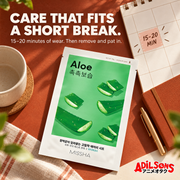 CARE THAT FITS A SHORT BREAK. 15–20 minutes of wear. Then remove and pat in.