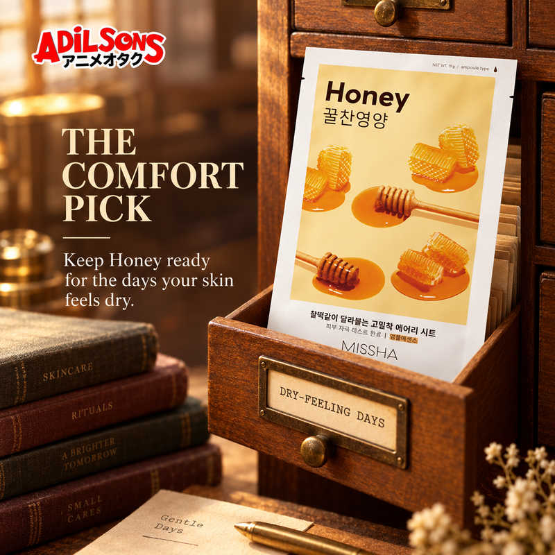 THE COMFORT PICK. Keep Honey ready for the days your skin feels dry. MISSHA Airy Fit Sheet Mask, 19g.