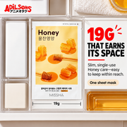 19G THAT EARNS ITS SPACE. Slim, single-use Honey care—easy to keep within reach.