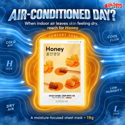 AIR-CONDITIONED DAY? When indoor air leaves skin feeling dry, reach for Honey.