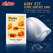 AIRY FIT. CLOSE-CONTACT CARE. A lightweight sheet designed to sit closely while you mask.