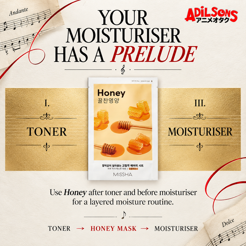 YOUR MOISTURISER HAS A PRELUDE. Use Honey after toner and before moisturiser for a layered moisture routine.