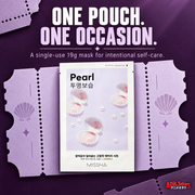 MISSHA Airy Fit Sheet Mask Pearl — ONE POUCH. ONE OCCASION. A single-use 19g mask for intentional self-care.