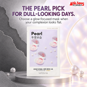 MISSHA Airy Fit Sheet Mask Pearl — THE PEARL PICK FOR DULL-LOOKING DAYS. Choose a glow-focused mask when your complexion looks flat.