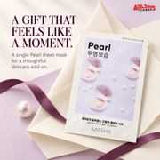 MISSHA Airy Fit Sheet Mask Pearl — A GIFT THAT FEELS LIKE A MOMENT. A single Pearl sheet mask for a thoughtful skincare add-on.