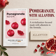 POMEGRANATE, WITH ALLANTOIN. A revitalization-focused mask with allantoin in the formula.