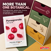 MORE THAN ONE BOTANICAL. Pomegranate, green tea, licorice and ginger extracts appear in the formula.