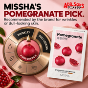 MISSHA’S POMEGRANATE PICK. Recommended by the brand for wrinkles or dull-looking skin.