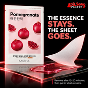 THE ESSENCE STAYS. THE SHEET GOES. Remove after 15–20 minutes, then pat in what remains.