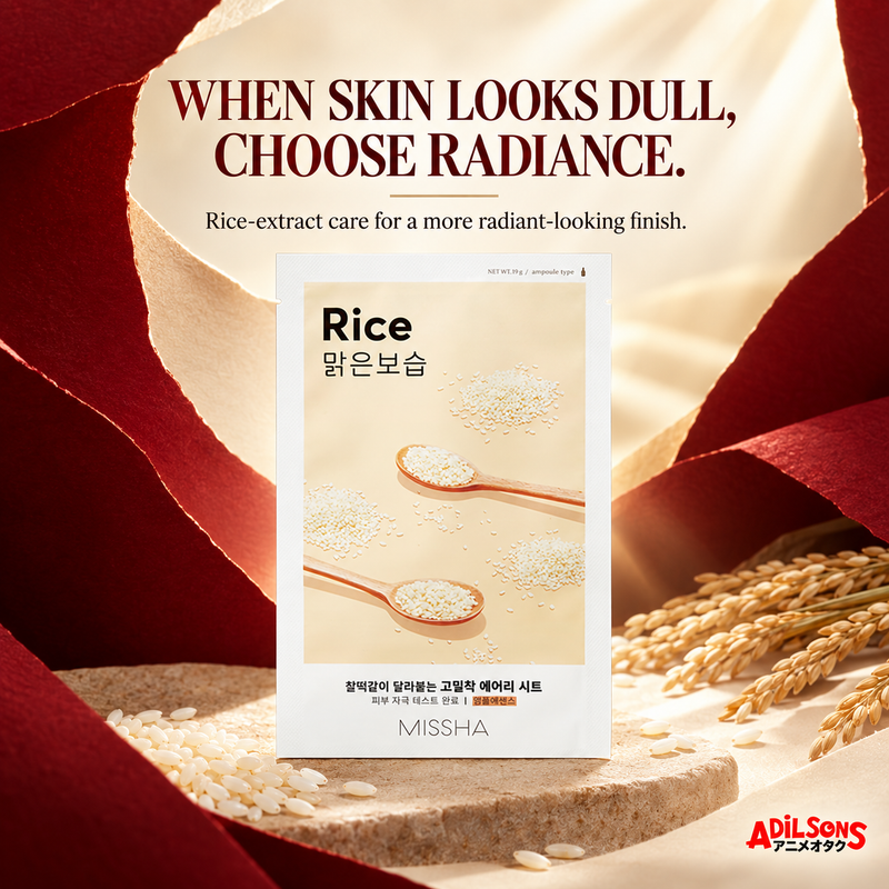 WHEN SKIN LOOKS DULL, CHOOSE RADIANCE. Rice-extract care for a more radiant-looking finish.