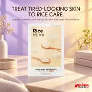 TREAT TIRED-LOOKING SKIN TO RICE CARE. A quick cosmetic pick-me-up for skin that looks flat and tired.
