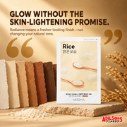 GLOW WITHOUT THE SKIN-LIGHTENING PROMISE. Radiance means a fresher-looking finish—not changing your natural tone.