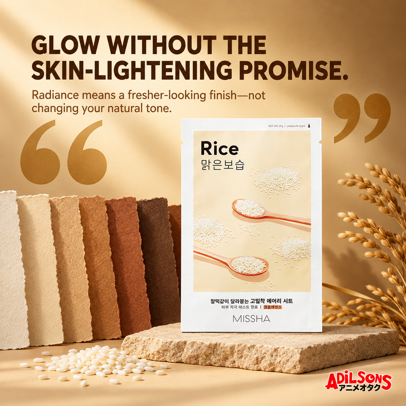 GLOW WITHOUT THE SKIN-LIGHTENING PROMISE. Radiance means a fresher-looking finish—not changing your natural tone.