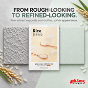 FROM ROUGH-LOOKING TO REFINED-LOOKING. Rice extract supports a smoother, softer appearance.