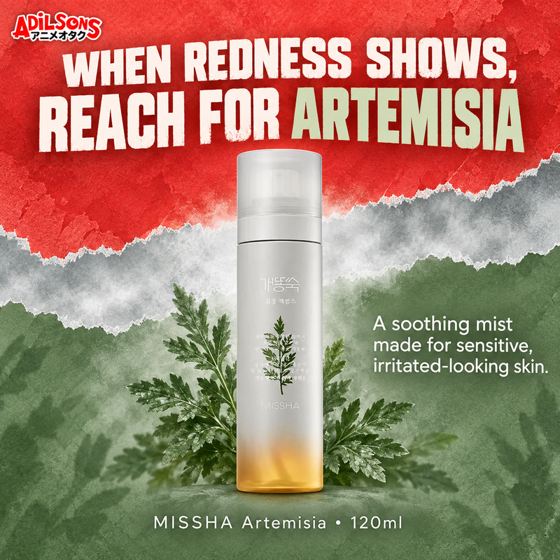 WHEN REDNESS SHOWS, REACH FOR ARTEMISIA. A soothing mist made for sensitive, irritated-looking skin.