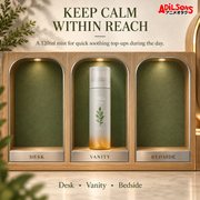KEEP CALM WITHIN REACH. A 120ml mist for quick soothing top-ups during the day.
