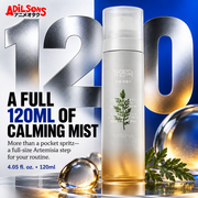 A FULL 120ML OF CALMING MIST. More than a pocket spritz—a full-size Artemisia step for your routine.