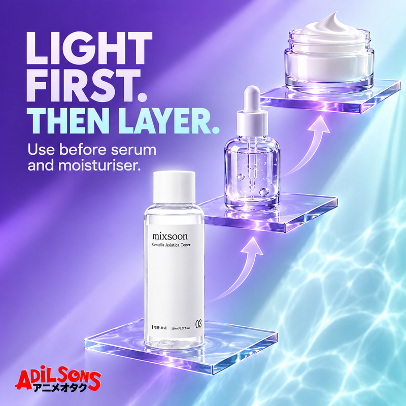 MIXSOON Centella Asiatica Toner 150ml creative: layers under follow-up care.