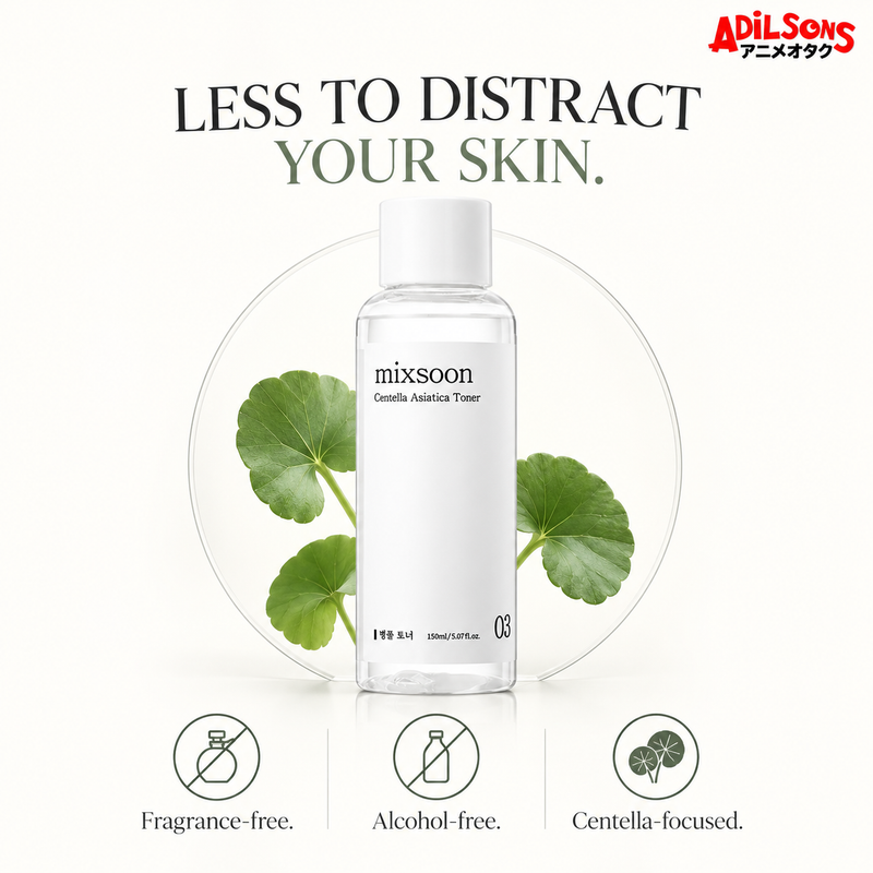 MIXSOON Centella Asiatica Toner 150ml creative: fragrance-free and alcohol-free.