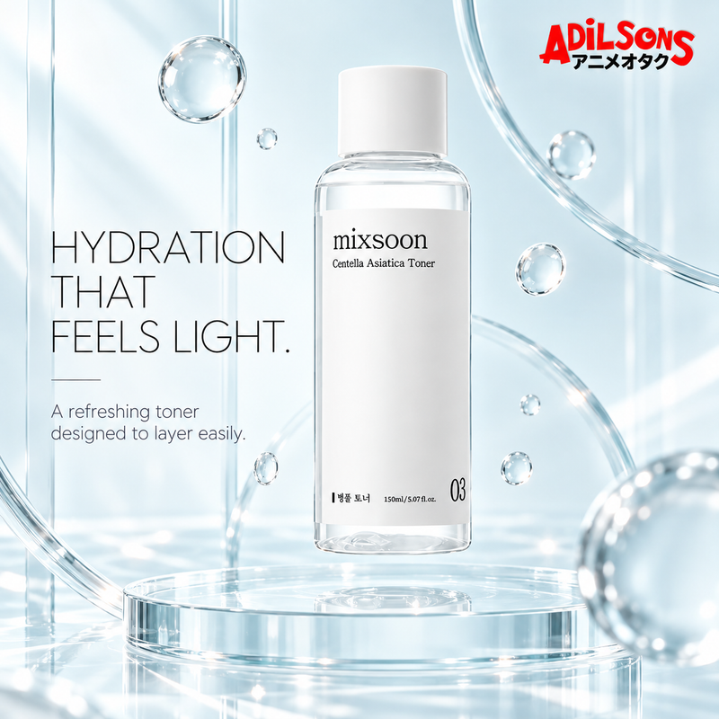 MIXSOON Centella Asiatica Toner 150ml creative: lightweight feel.