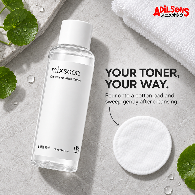MIXSOON Centella Asiatica Toner 150ml creative: cotton-pad option.