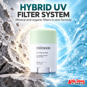 MIXSOON Cica Hyal Sun Stick 15g ad: Hybrid Uv Filter System