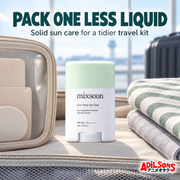 MIXSOON Cica Hyal Sun Stick 15g ad: Pack One Less Liquid