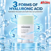 MIXSOON Cica Hyal Sun Stick 15g ad: 3 Forms Of Hyaluronic Acid