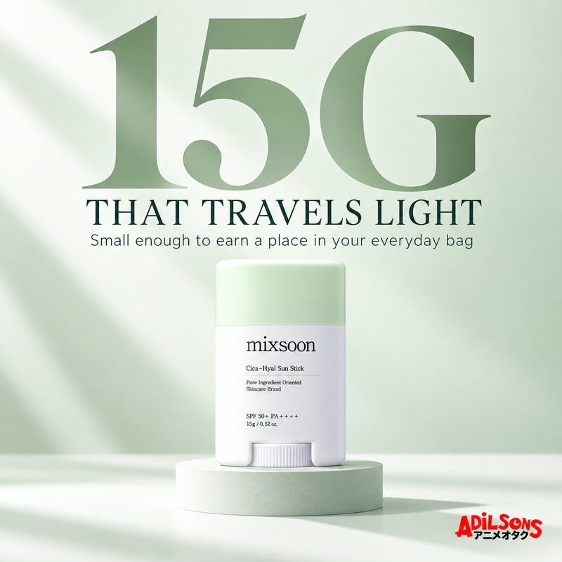 MIXSOON Cica Hyal Sun Stick 15g ad: 15G That Travels Light