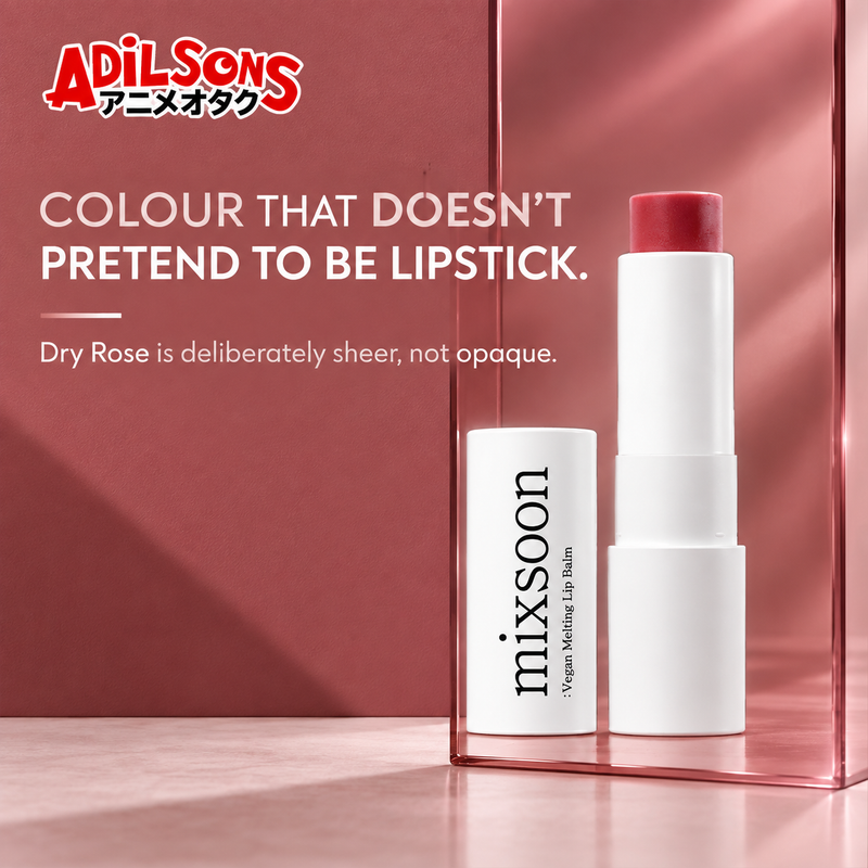 COLOUR THAT DOESN’T PRETEND TO BE LIPSTICK. Dry Rose is deliberately sheer, not opaque.