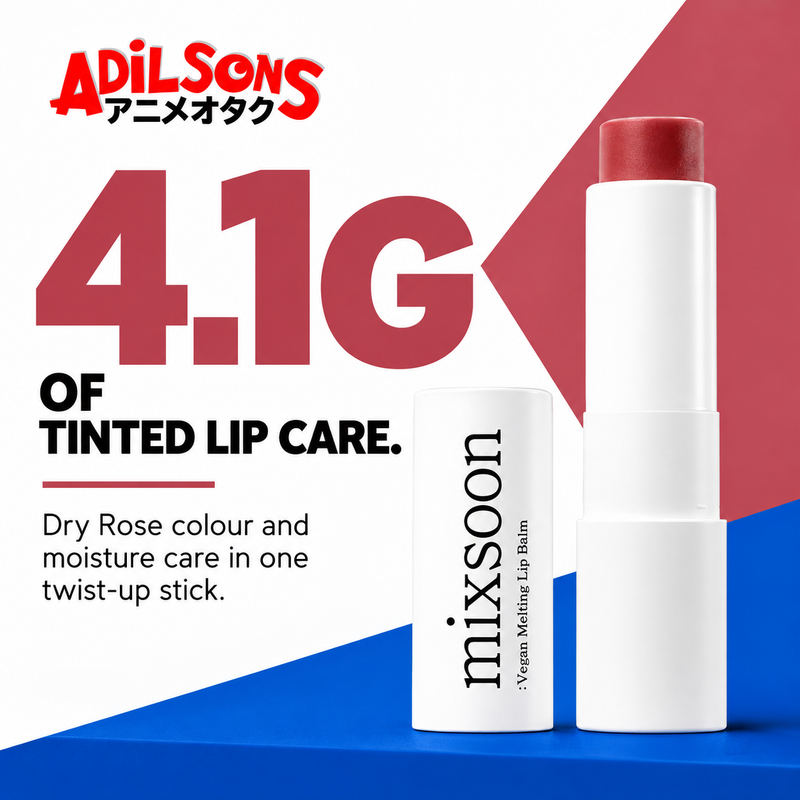 4.1G OF TINTED LIP CARE. Dry Rose colour and moisture care in one twist-up stick.
