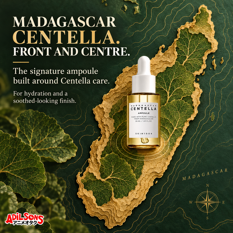 Madagascar Centella front and centre in the SKIN1004 signature ampoule.