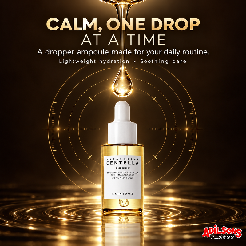 A precise dropper format for a daily lightweight Centella step.