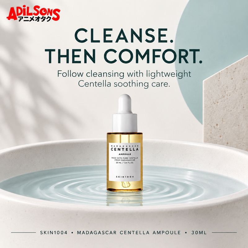 Follow cleansing with lightweight Centella soothing care.
