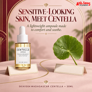 Sensitive-looking skin meets lightweight Madagascar Centella care.