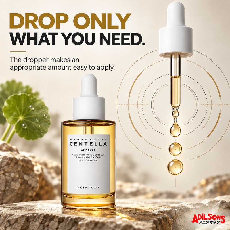 SKIN1004 Madagascar Centella Ampoule 55ml creative: dropper control.