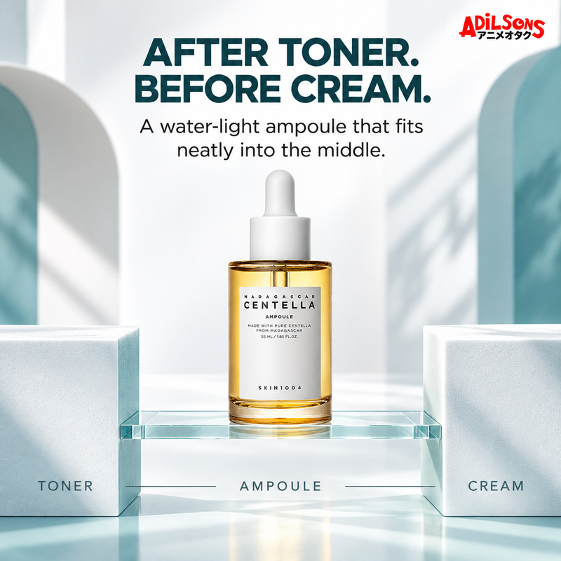 SKIN1004 Madagascar Centella Ampoule 55ml creative: routine placement.