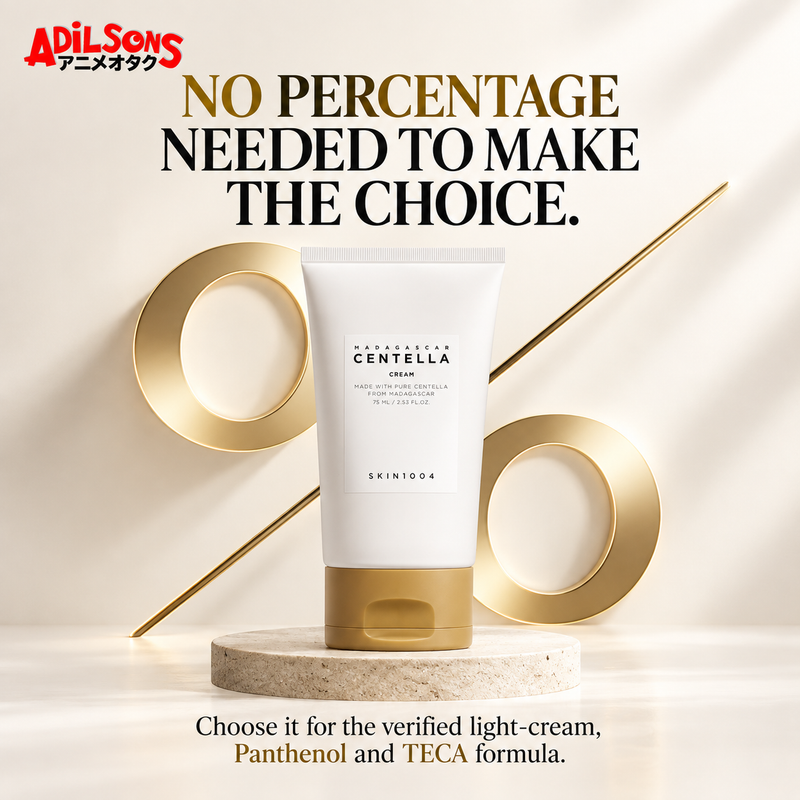 NO PERCENTAGE NEEDED TO MAKE THE CHOICE. Choose it for the verified light-cream, Panthenol and TECA formula.