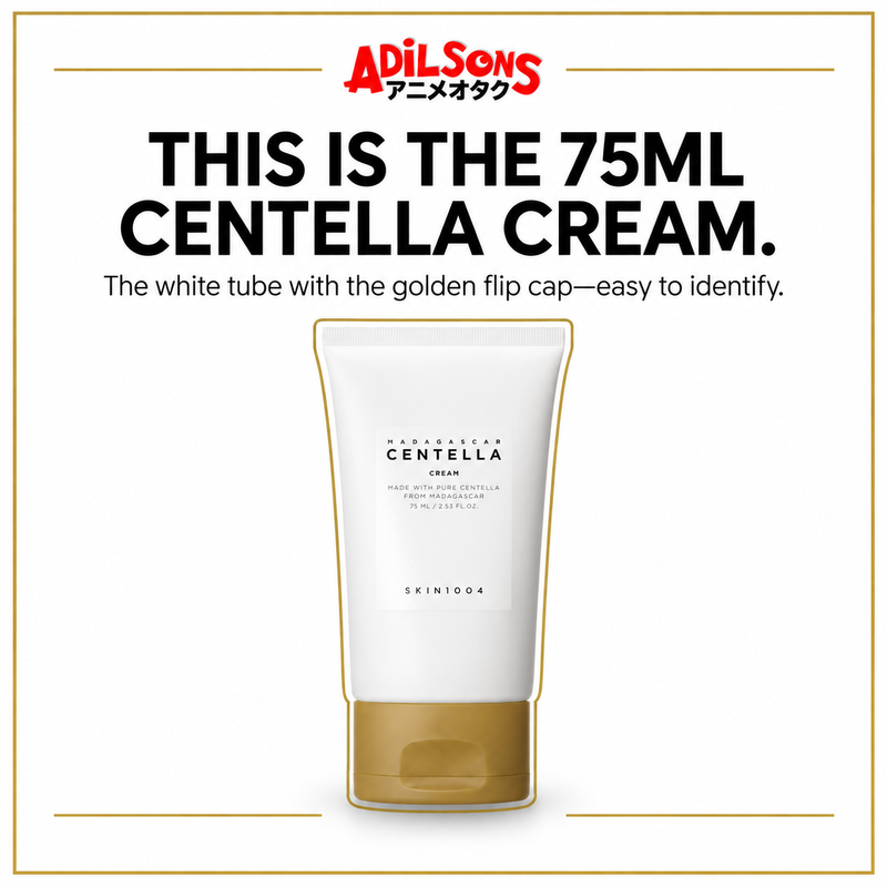 THIS IS THE 75ML CENTELLA CREAM. The white tube with the golden flip cap—easy to identify.
