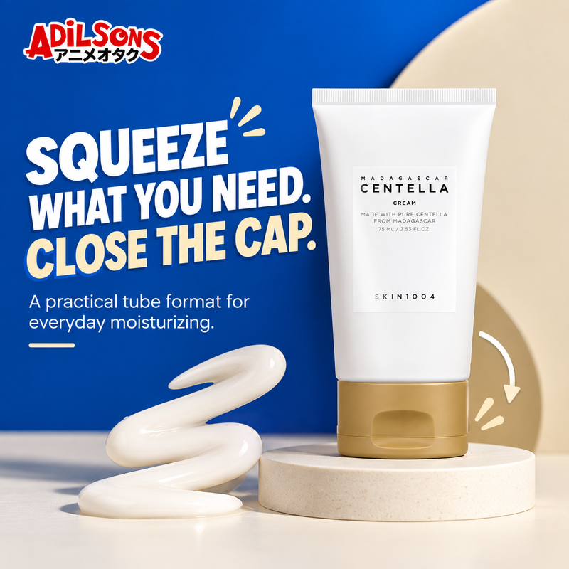 SQUEEZE WHAT YOU NEED. CLOSE THE CAP. A practical tube format for everyday moisturizing.
