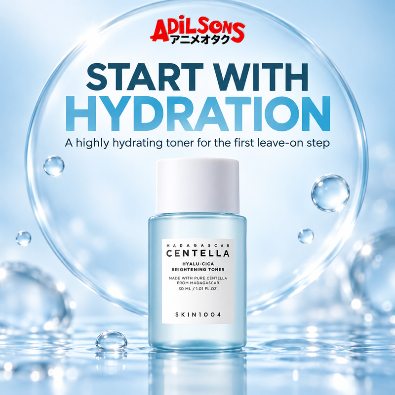 Adilsons Beauty ad for SKIN1004 Hyalu-Cica Brightening Toner 30 ml: Hydration starts right after cleansing