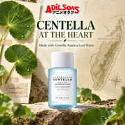 Adilsons Beauty ad for SKIN1004 Hyalu-Cica Brightening Toner 30 ml: Centella leaf water formula identity