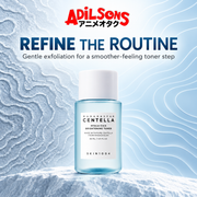 Adilsons Beauty ad for SKIN1004 Hyalu-Cica Brightening Toner 30 ml: Texture refinement through gentle exfoliation